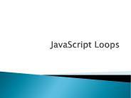 JavaScript Loops