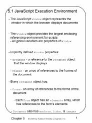 5.1 JavaScript Execution Environment