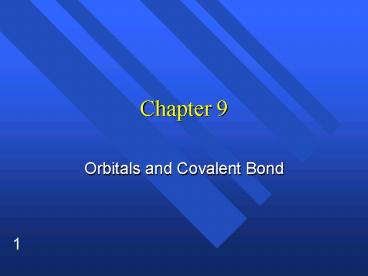 Orbitals and Covalent Bond