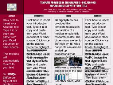 Research Poster 36 x 48 C