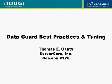 Thomas E. Canty ServerCare, Inc. Session