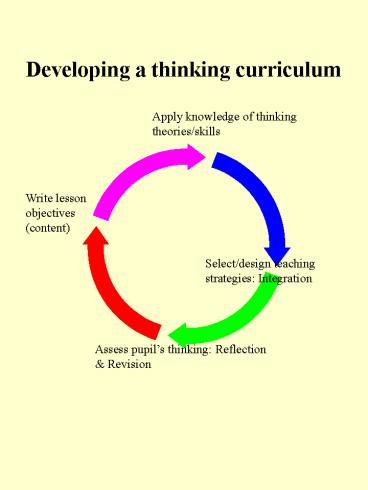 Developing a thinking curriculum