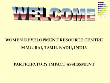 WOMEN DEVELOPMENT RESOURCE CENTRE