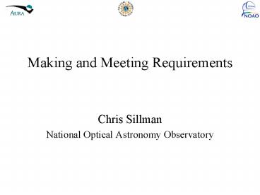 Making and Meeting Requirements