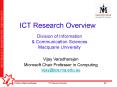 ICT Research Overview PowerPoint PPT Presentation
