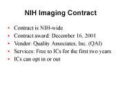 NIH Imaging Contract