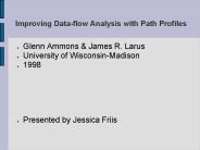 Improving Dataflow Analysis with Path Profiles