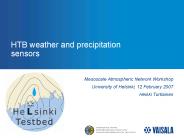 HTB weather and precipitation sensors