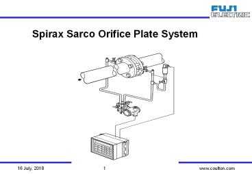 Spirax Sarco Orifice Plate System