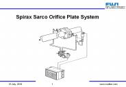 Spirax Sarco Orifice Plate System