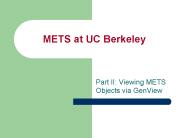 METS at UC Berkeley
