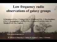 Low frequency radio observations of galaxy groups