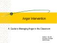 Anger Intervention PowerPoint PPT Presentation