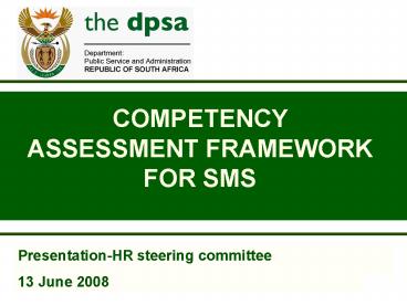 PresentationHR steering committee