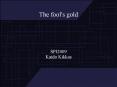 The fool's gold PowerPoint PPT Presentation