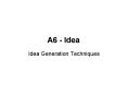 A6 Idea PowerPoint PPT Presentation