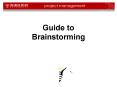 Guide to Brainstorming PowerPoint PPT Presentation