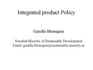 Integrated product Policy
