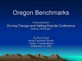 Oregon Benchmarks PowerPoint PPT Presentation