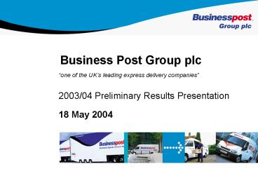 one of the UKs leading express delivery companies