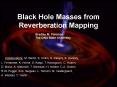 Black Hole Masses from Reverberation Mapping PowerPoint PPT Presentation