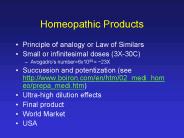 Homeopathic Products