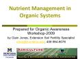 Nutrient Management in Organic Systems PowerPoint PPT Presentation