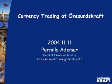 Currency Trading at resundskraft