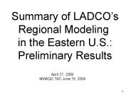 Summary of LADCOs