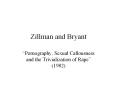 Zillman and Bryant PowerPoint PPT Presentation