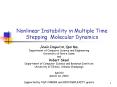 Nonlinear Instability in Multiple Time Stepping Molecular Dynamics PowerPoint PPT Presentation