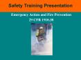 Emergency Action and Fire Prevention PowerPoint PPT Presentation