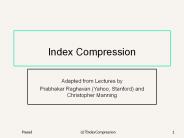 Index Compression
