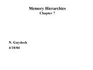 Memory Hierarchies Chapter 7