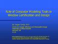 Role of Computer Modeling Tools in Window Certification and Design PowerPoint PPT Presentation