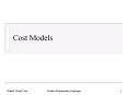 Cost Models PowerPoint PPT Presentation