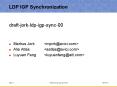 LDP IGP Synchronization PowerPoint PPT Presentation