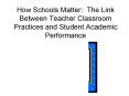 How Schools Matter: The Link Between Teacher Classroom Practices and Student Academic Performance PowerPoint PPT Presentation