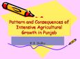Pattern and Consequences of Intensive Agricultural Growth in Punjab PowerPoint PPT Presentation