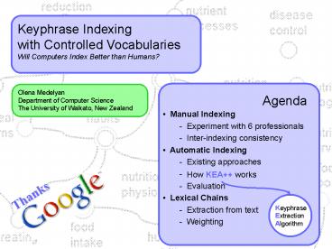 Keyphrase Indexing with Controlled Vocabularies