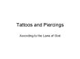 Tattoos and Piercings PowerPoint PPT Presentation