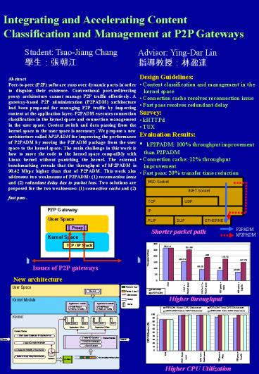 Integrating and Accelerating Content Classification and Management at P2P Gateways