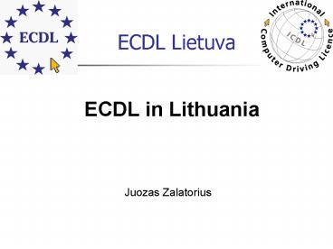 ECDL in Lithuania
