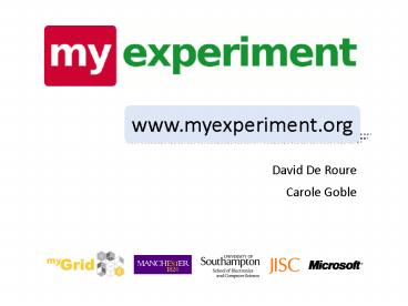 myExperiment
