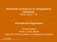 Worldwide Symposium on Geographical Indications Parma, June 27 - 29 PowerPoint PPT Presentation