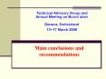 Main conclusions and recommendations PowerPoint PPT Presentation