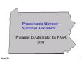 Preparing to Administer the PASA PowerPoint PPT Presentation