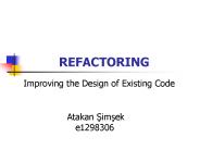 REFACTORING