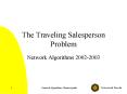The Traveling Salesperson Problem PowerPoint PPT Presentation