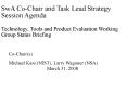 SwA CoChair and Task Lead Strategy Session Agenda PowerPoint PPT Presentation